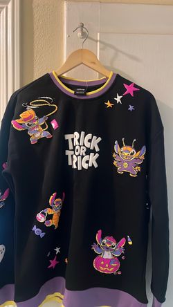 Disney Lilo & Stitch Trick or Treat Halloween Crewneck — BoxLunch Exclusive