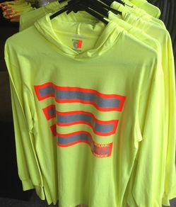 Yellow high Visibility Long Sleeve with hoodie