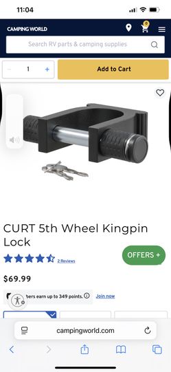Curt Fifth Wheel Kingpin Lock