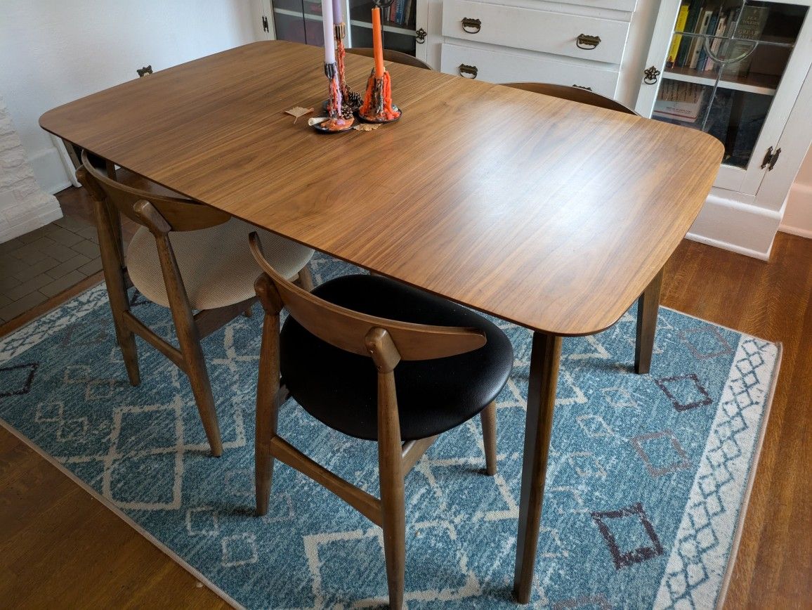 MCM Dining Table And Set Of 4 Chairs