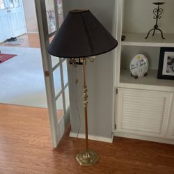 Stylish Antique Brass Floor Lamp
