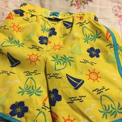 One Pair Of Little Boys Short Multi Pattern Color Yellow