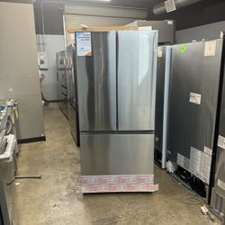 Samsung - 25 cu. ft. 3-Door French Door Smart Refrigerator with Beverage Center - Fingerprint Resistant Stainless Steel