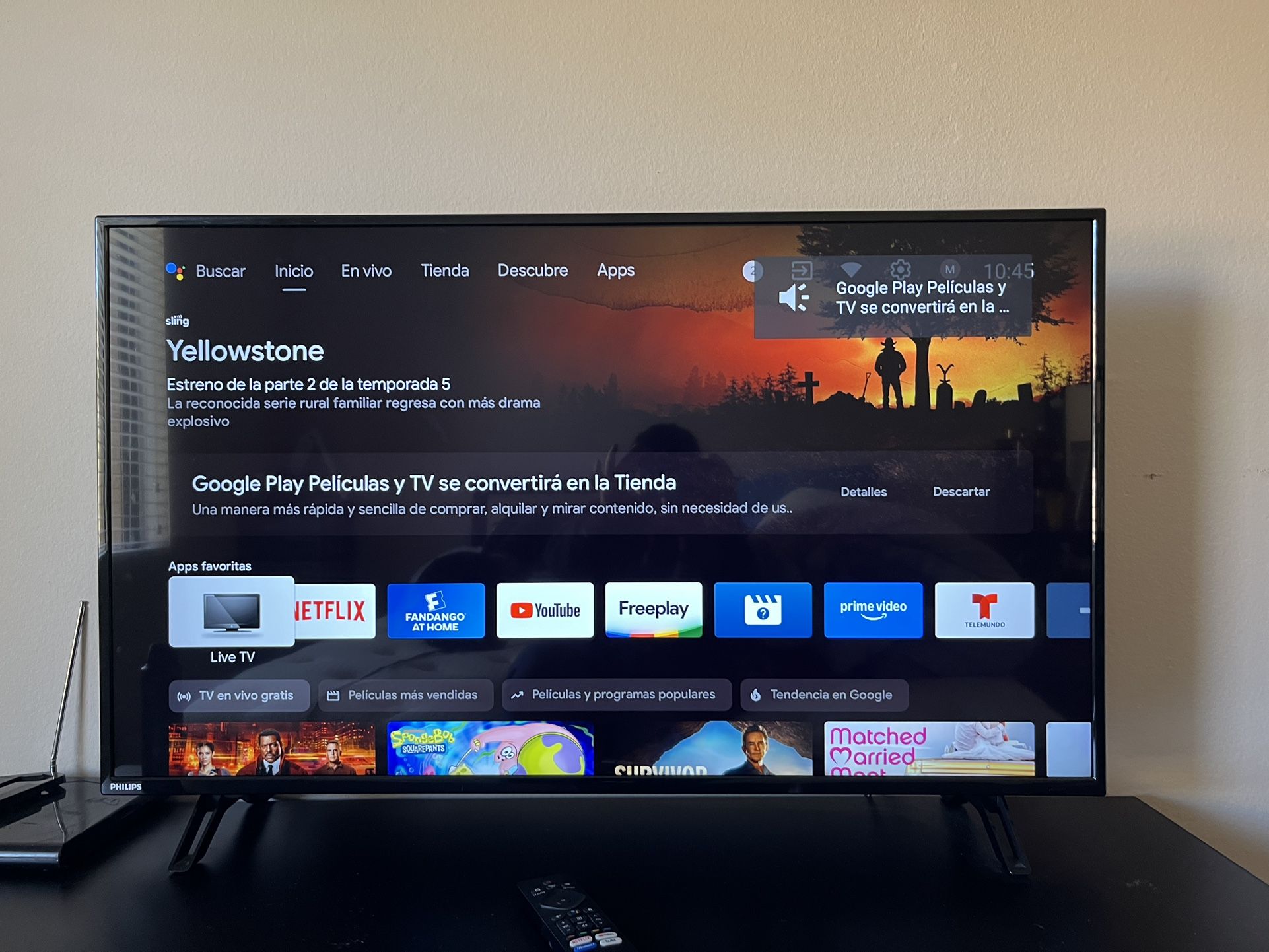 smart tv phillips 43