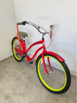 Electra Beach 3i Flat Foot Cruiser Bike – 3-Speed - Step Thru (New) Bicycle – Classic Red