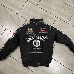 VTG Jack Daniels Nascar Racing Jacket Size Medium Men 