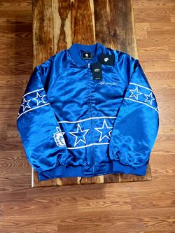 Darc Sport Wolves Satin Bomber Jacket "Life Moves Fast" Size Large
