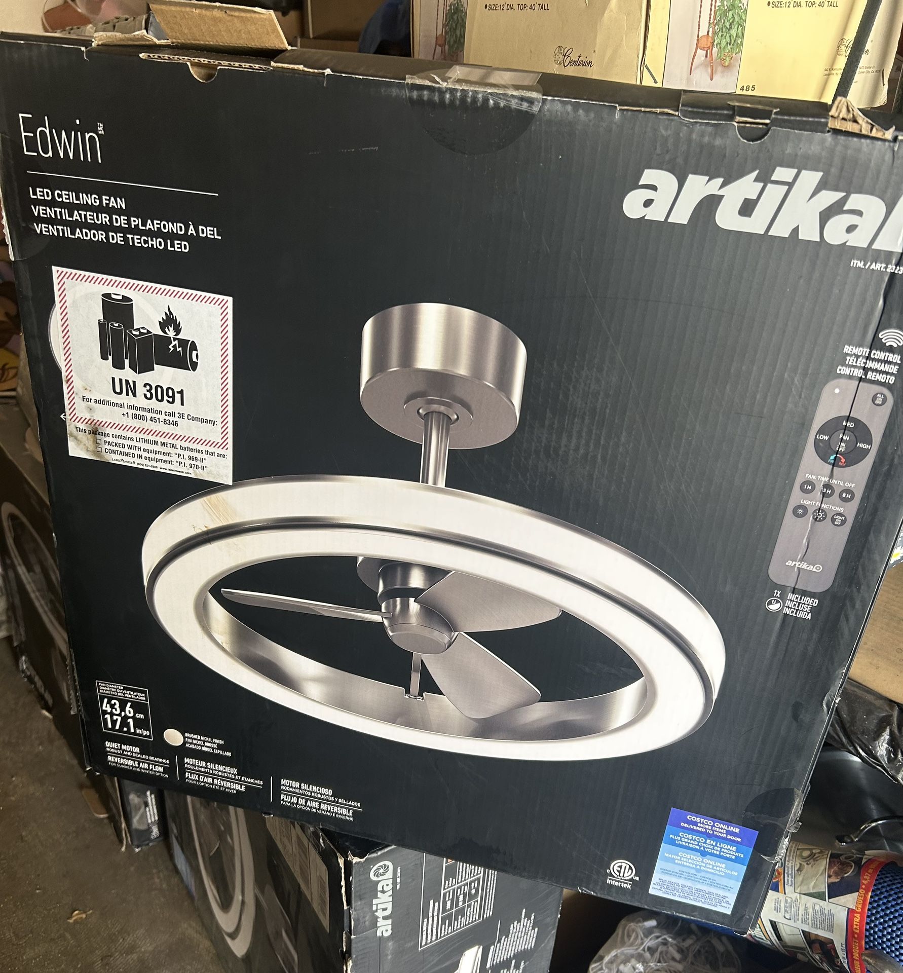 🎈NEW ARTIKA AUSTIN 23” LED Fandelier Remote Control Incluid SALE $ 80 FIRM 🍀