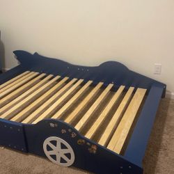 Full Sized Boys Racing Car Bed- Must Take Apart