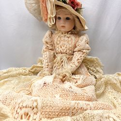Vintage Louis Nichole XVII Crochet Bride Doll