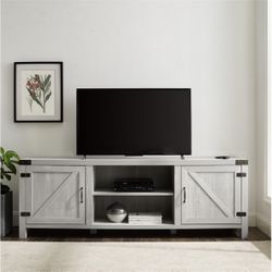 Walker Edison 70" Modern Engineered Wood TV Stand in Stone Gray