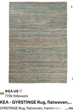 Flat-woven handmade wool rug 5β7β x7β10β