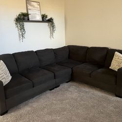 Dark Lucina 3pc 120" by 95" Sectional Sofa by Ashley HomeStores