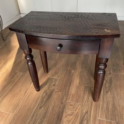 Antique Wood Console Table