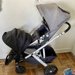 Uppababy Vista Double Stroller with 2 Seats & Extensions $390 OBO