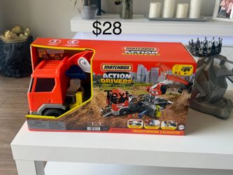 🚜 Matchbox Action Drivers – Transforming Excavator 🚜
