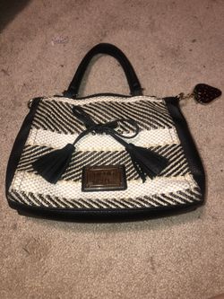 Nicole By Nicole Miller Black And White Handbag