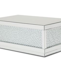 Rectangular Cocktail Table With Crystals 