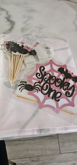Spooky 1 Birthday Backdrop