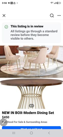 New in BOX $300-DINING SET WITH 4 CHAIRS