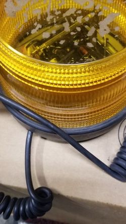 Yellow LED Strobe Light Rooftop Beacon Rotating Flash Warning for Trucks Tractor