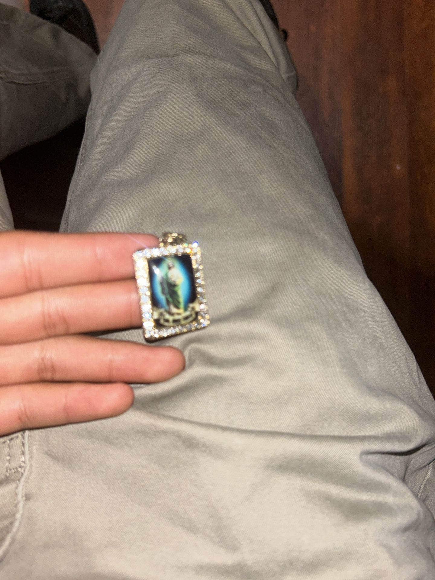 Lady of guadalupe pendant 11.5x19.5 15$
