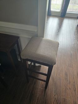 Stools with side table