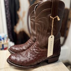 Tecovas Majagony Ostrich Boots 