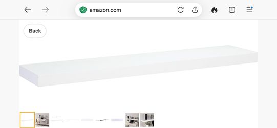 Floating shelf - 48 inch - White