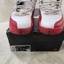 Jordan 12 Retro GS " Cherry " Size 5.5Y 