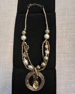 Vintage Statement Necklace/Multicolor Western Necklace