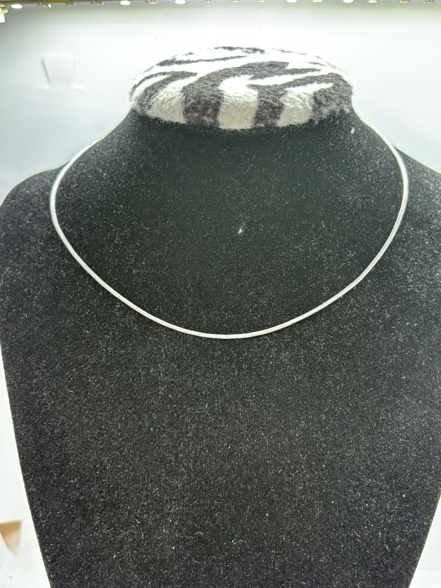Silver Rope Necklace 925 made in Italy 13,5 inch long