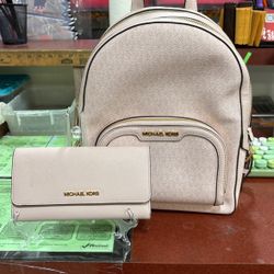 Michael Kors Backpack And Wallet
