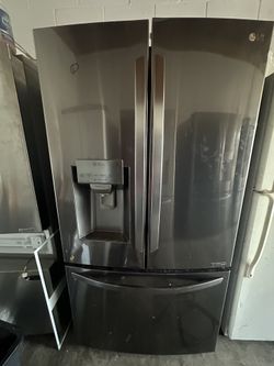 LG 3 Door Black Stainless Steel Refrigerator