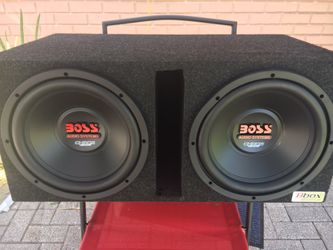 12” Boss Chaos subs in ported box. New