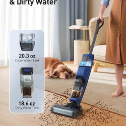 Cordless Wet Dry Vacuum Cleaner, All-in-One Vacuum Mop with Self-Cleaning
