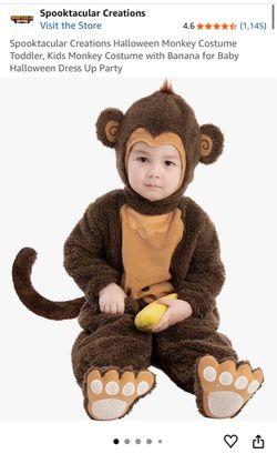 Monkey, Banana, and Tree Family Costume