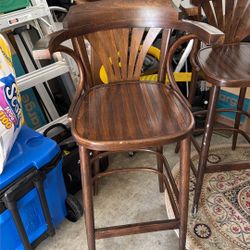 Vintage Wooden Barstools