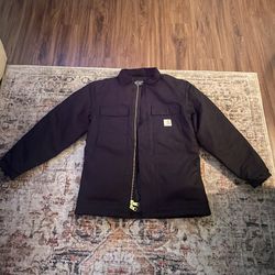 LOOSE FIT FIRM DUCK INSULATED TRADITIONAL COAT 