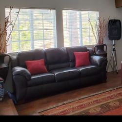 Chocolate Brown Couch 