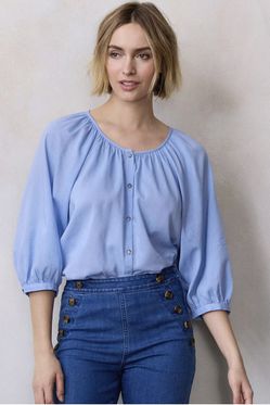 Women's LC Lauren Conrad Raglan Sleeve Button-Front Peasant Top