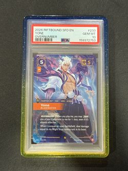2026 RIFTBOUND: LEAGUE OF LEGENDS SFD-OVERNUMBER YONE - BLADEMASTER PSA 10