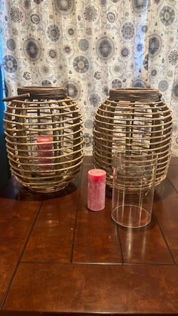 Patio candle lamps