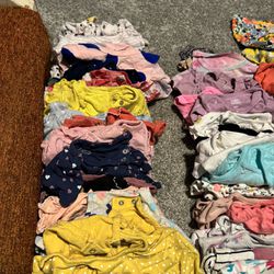 Mixed lot of 12M girls clothing. Mostly spring/summer, but some fall. 
