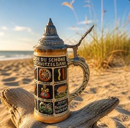Vintage beer stein 1956. Collection