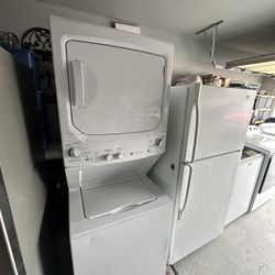 GE Stackable Washer And Gas Dryer