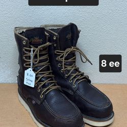 Thorogood Work Boots Sz 8 ee STEEL MOC TOE