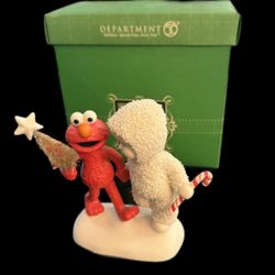 DEPT 56 SNOWBABIES ELMO LOVES CHRISTMAS SESAME STREET NEW IN BOX
