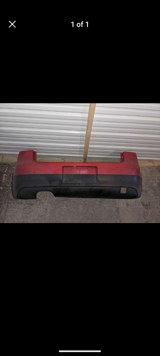 RED MK5 VOLKSWAGEN GOLF GTI REAR BUMPER