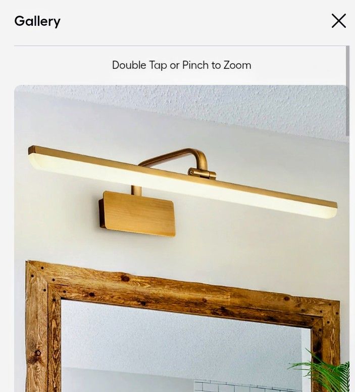 Bathroom Dressing Table Makeup Fill Lights Led Mirror Cabinet Lamp Golde